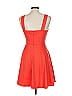 Lush Solid Orange Cocktail Dress Size M - photo 2