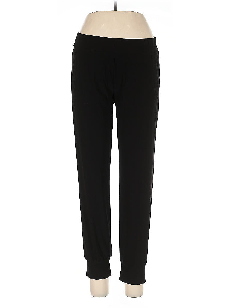 Norma Kamali Solid Black Casual Pants Size M - photo 1