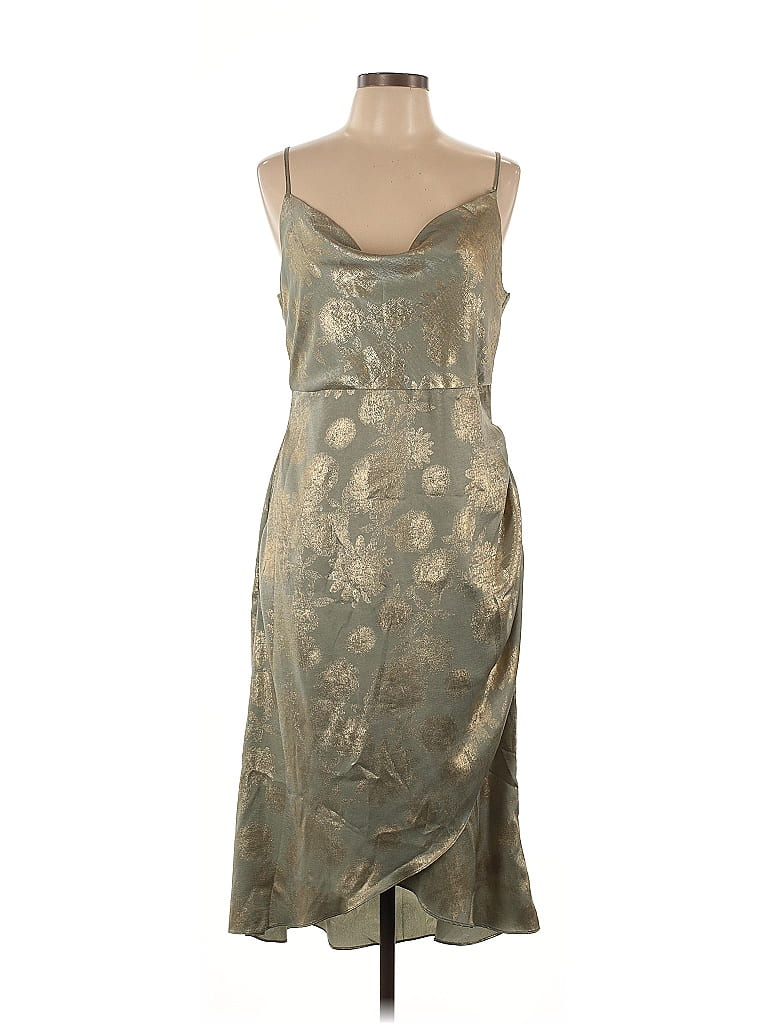 Pre-owned Lulus Cocktail Dress In Silver