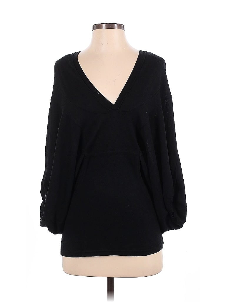 Plastic Island Black Pullover Sweater Size S - photo 1