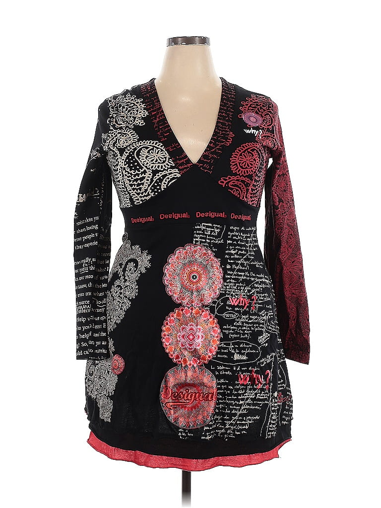 Desigual Black Casual Dress Size XXL - photo 1