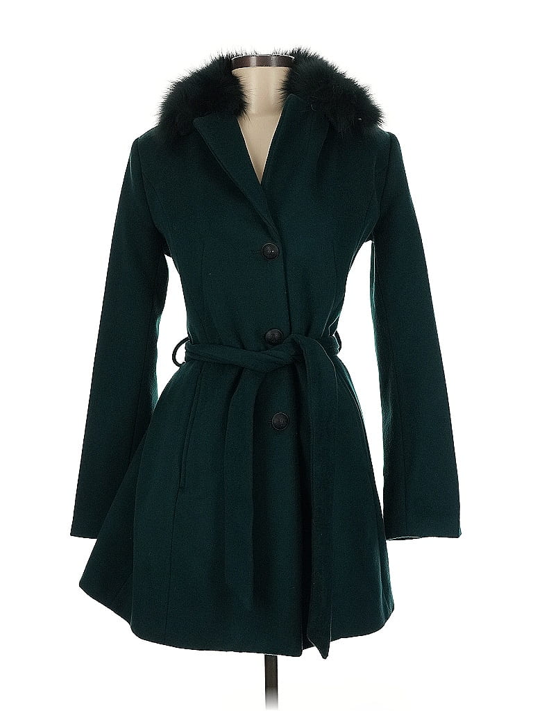 Marc New York Andrew Marc Teal Wool Coat Size 6 - photo 1