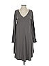 Assorted Brands Solid Gray Casual Dress Size S - photo 1