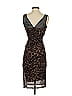Almost Famous Animal Print Brown Cocktail Dress Size S - photo 2