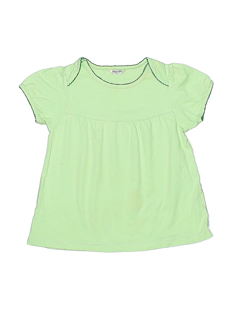Baby Boden 100% Cotton Green Short Sleeve Top Size 3 - photo 1