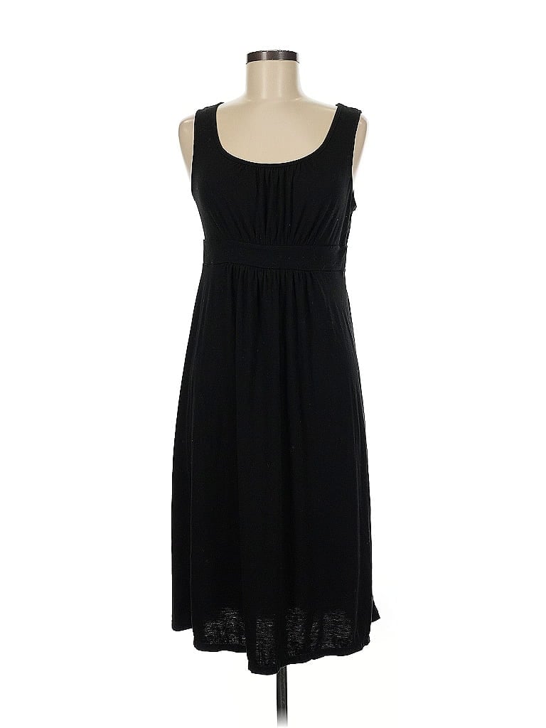 White Stag Solid Black Casual Dress Size M - photo 1