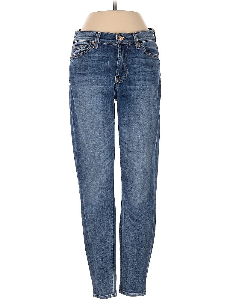 Pre-owned 7 For All Mankind Jeans In Blue