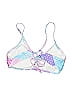 Xhilaration 100% Recycled Plastic Paisley Purple Swimsuit Top Size L - photo 2