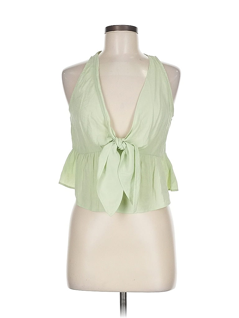 Zara Green Sleeveless Blouse Size M - photo 1