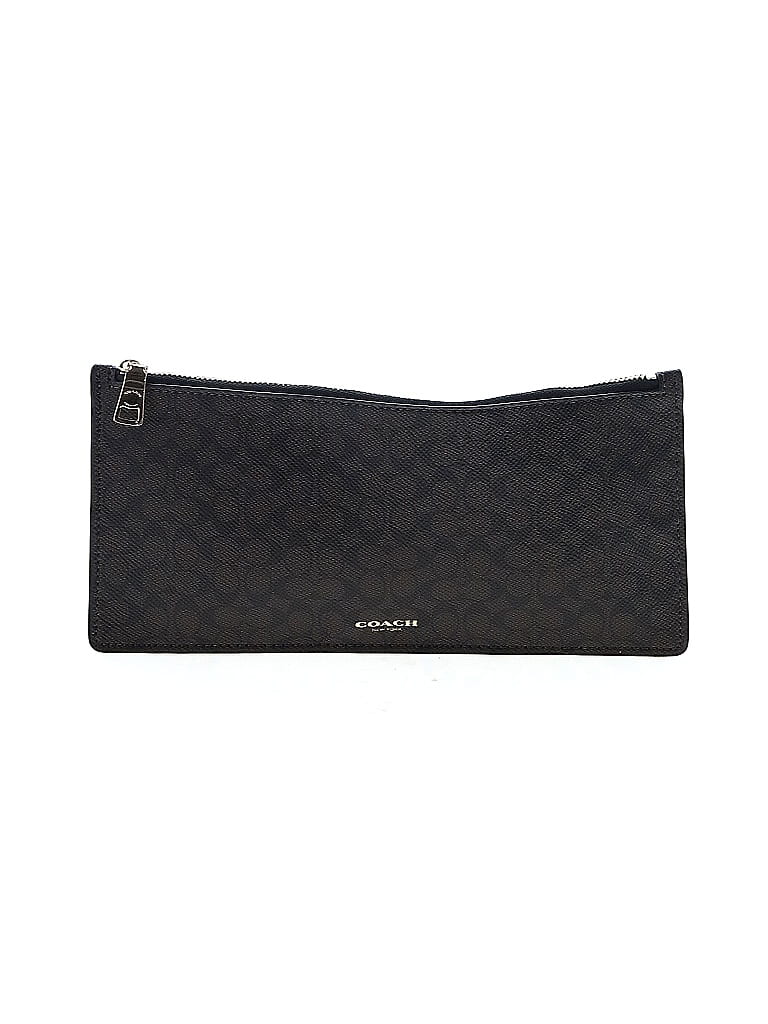 Coach 100% Coated Canvas Blue Brown Clutch One size - photo 1