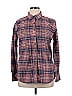 Ariat Plaid Burgundy Long Sleeve Button-Down Shirt Size L - photo 1