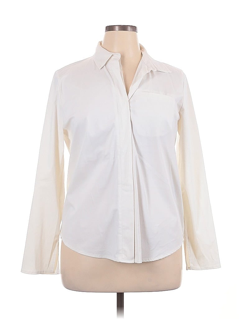 Pre-owned Bagatelle Long Sleeve Button Down Shirt In White