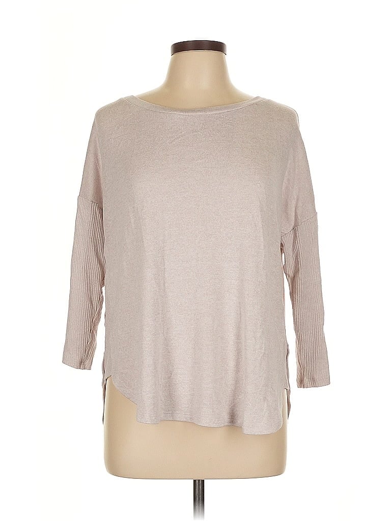 Pre-owned Bobeau Pullover Sweater In Brown