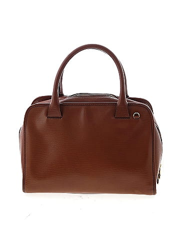 Céline Vintage Embossed Leather Satchel (view 2)