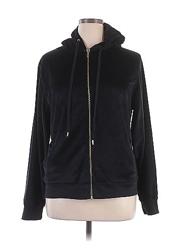 White Mark Zip Up Hoodie (view 1)