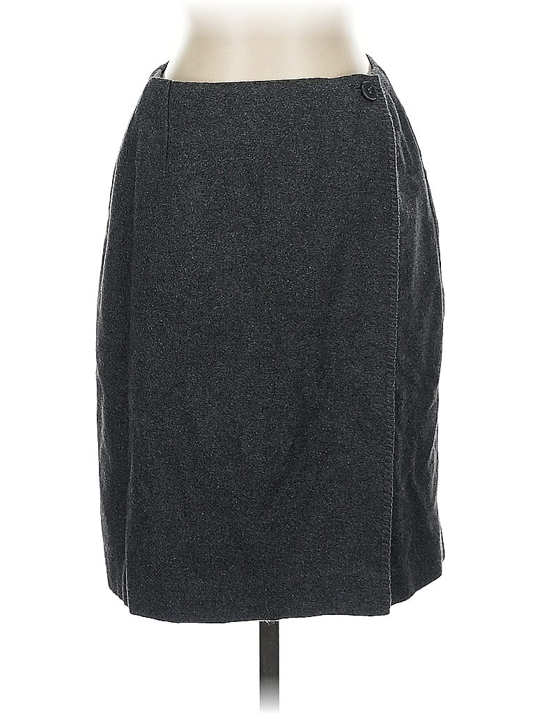 Herman Geist Solid Gray Casual Skirt Size 4 - photo 1