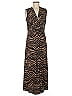 IMAN Animal Print Brown Casual Dress Size M - photo 1
