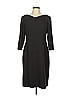 Tahari by ASL Solid Black Casual Dress Size 10 - photo 1