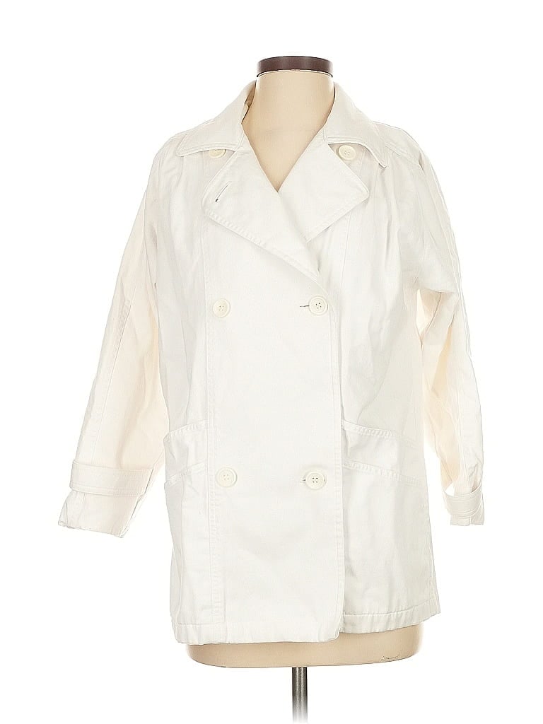 London Fog Ivory Trenchcoat Size 4 - photo 1