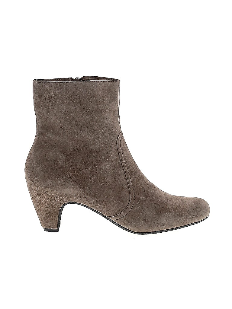 Sam Edelman Gray Tan Ankle Boots Size 9 1/2 - photo 1