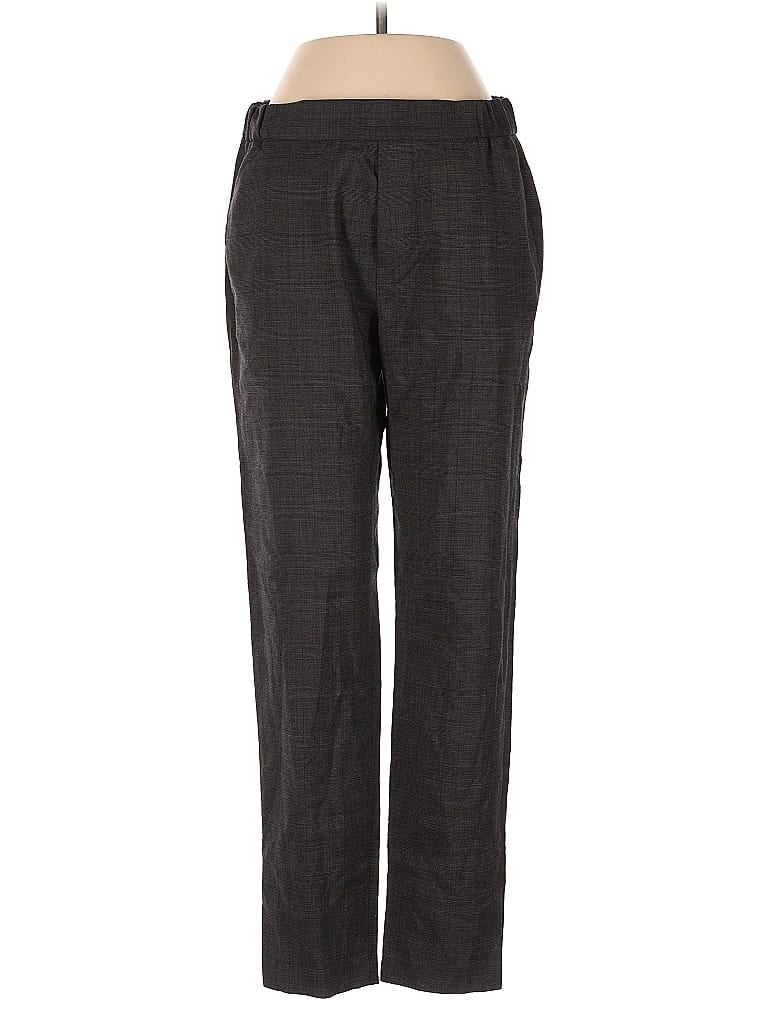 Nili Lotan Plaid Gray Wool Pants Size 2 - photo 1