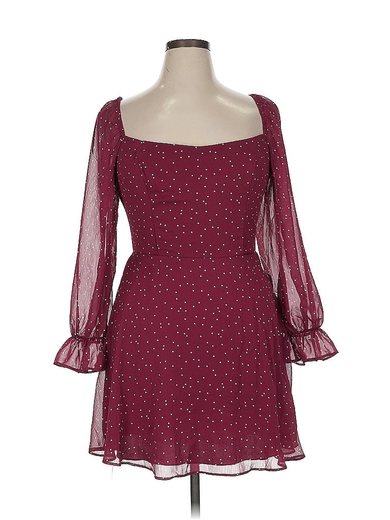 B. Smart Cocktail Dress In Burgundy