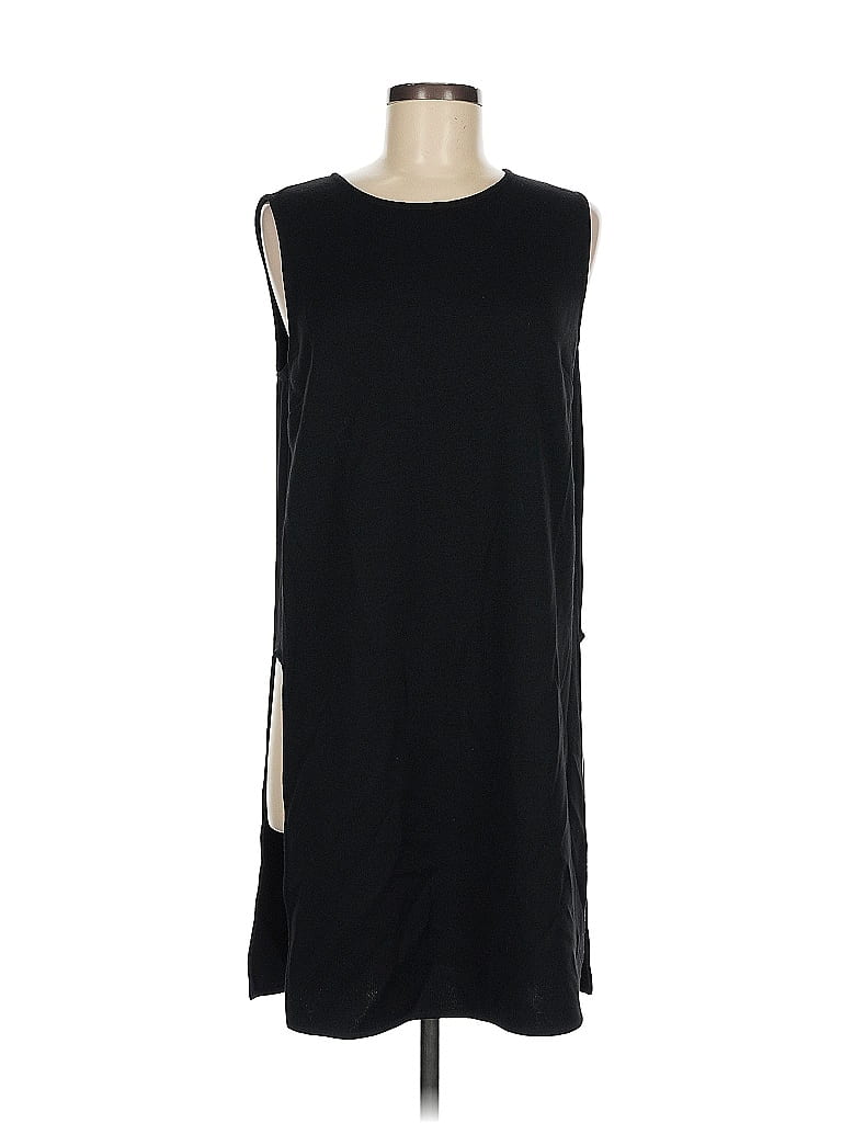 St. John Solid Black Casual Dress Size M - photo 1