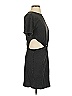 L Space 100% Cotton Solid Black Gray Casual Dress Size S - photo 4