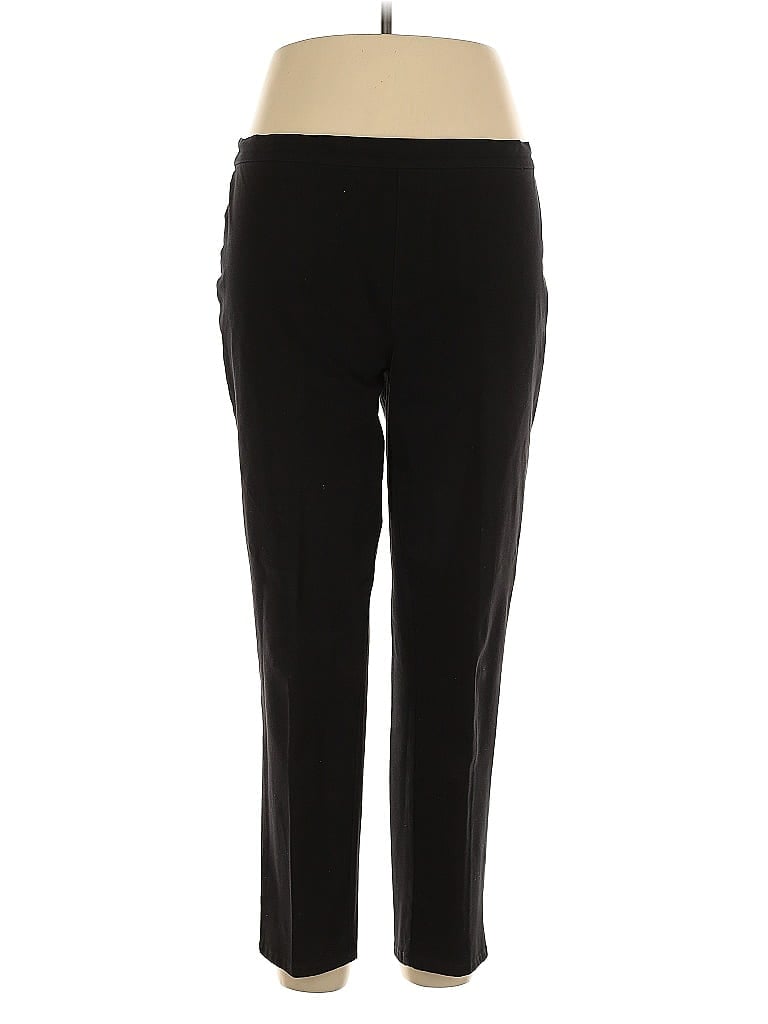 Isaac Mizrahi LIVE! Solid Black Dress Pants Size 16 - photo 1