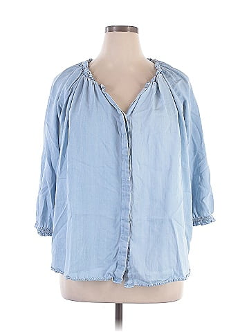 Intro 3/4 Sleeve Button-Down Shirt (view 1)