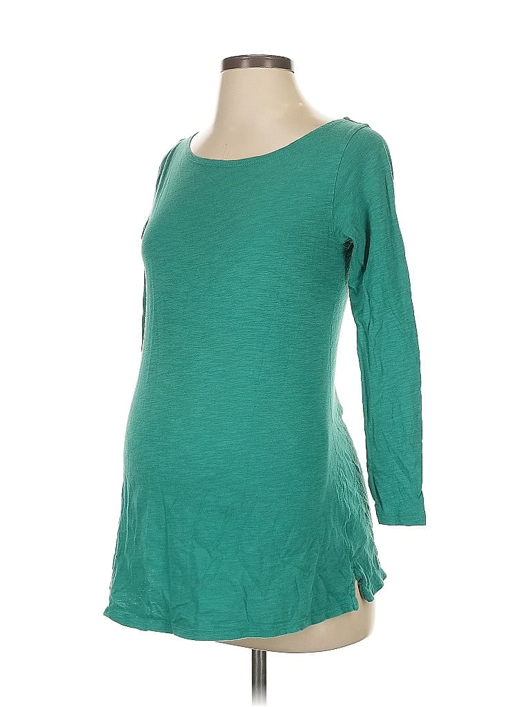 Old Navy - Maternity 100% Cotton Teal 3/4 Sleeve T-Shirt Size XS - photo 1