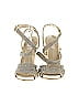 Glint Metallic Silver Gold Heels Size 6 - photo 2