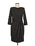 David Meister Solid Gray Black Cocktail Dress Size 6 - photo 1