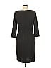 David Meister Solid Gray Black Cocktail Dress Size 6 - photo 2