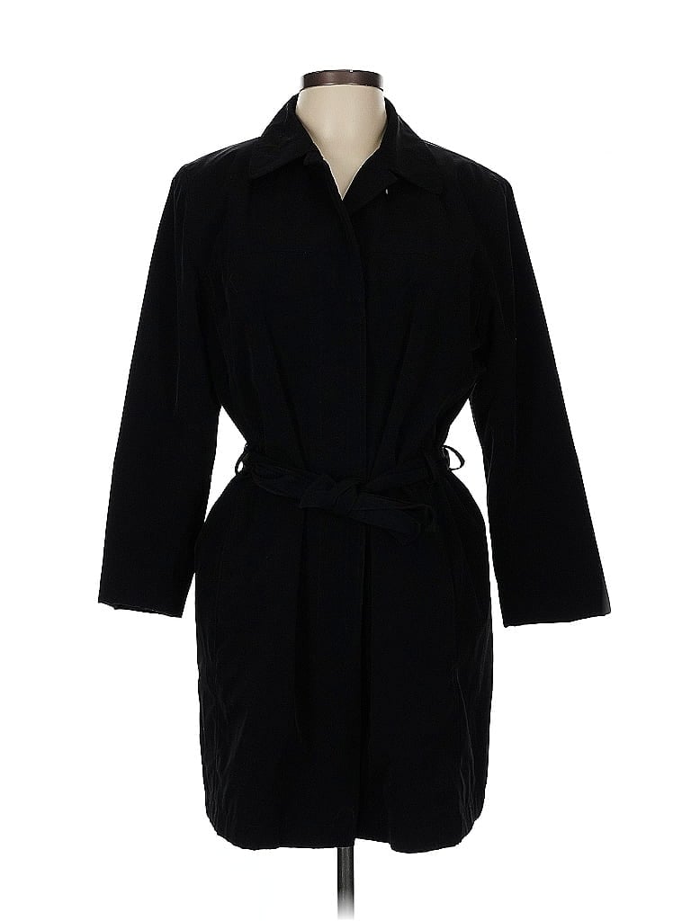 London Fog 100% Nylon Black Coat Size M - photo 1