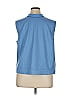 Frances Valentine 100% Wool Blue Sleeveless Blouse Size XL - photo 2