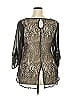 Studio Y Black 3/4 Sleeve Blouse Size XXL - photo 2