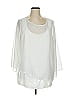 DG^2 by Diane Gilman 100% Polyester White Long Sleeve Blouse Size 1X - photo 1