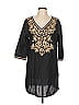 Soma 100% Cotton Black Casual Dress Size L - photo 1
