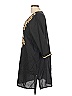 Soma 100% Cotton Black Casual Dress Size L - photo 5