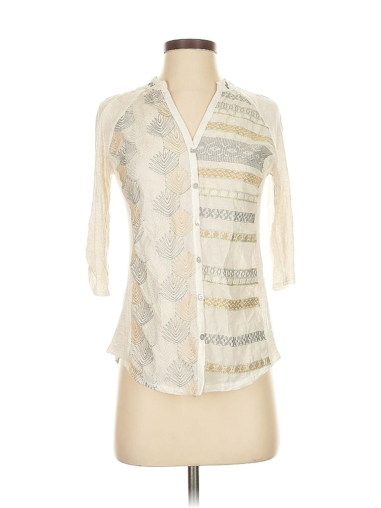 Tiny Ivory 3/4 Sleeve Blouse Size XS - photo 1
