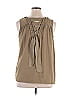 Catherine Malandrino 100% Polyester Tan Sleeveless Blouse Size XL - photo 2