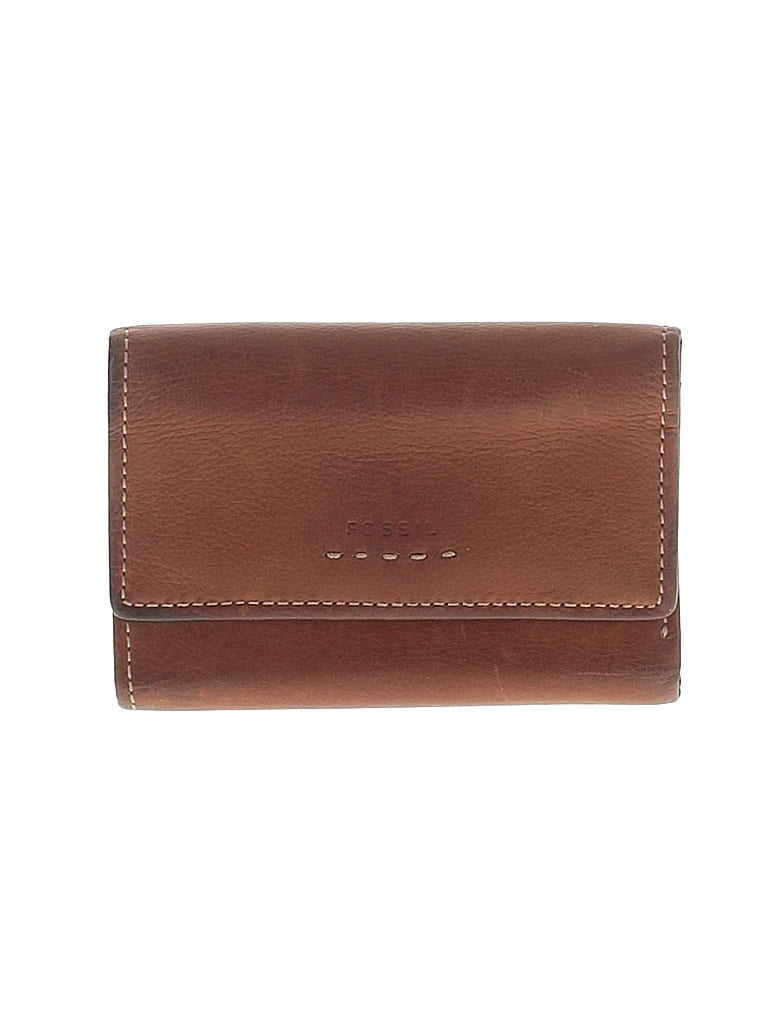 Fossil 100% Leather Brown Leather Wallet One size - photo 1