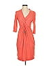 Donna Ricco Solid Orange Cocktail Dress Size 2 - photo 1