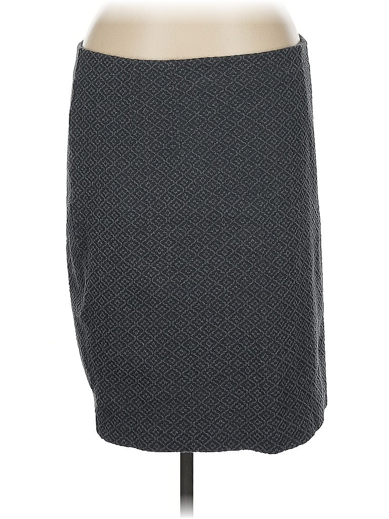 Ann Taylor LOFT Chevron-herringbone Gray Casual Skirt Size XL - photo 1