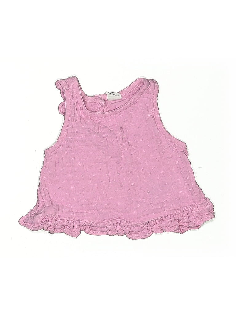 Baby Gap 100% Cotton Pink Sleeveless Blouse Size 12-18 mo - photo 1