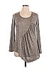 One World Gray Long Sleeve Top Size L - photo 1