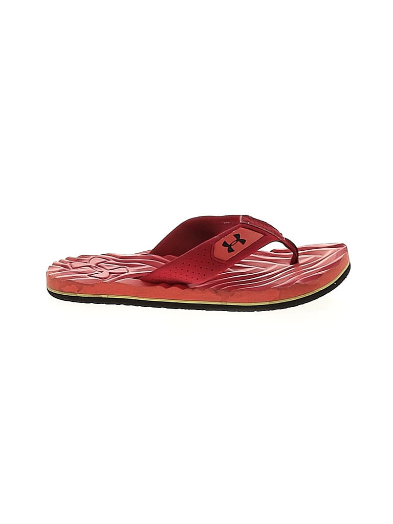 Under Armour Red Flip Flops Size 3 - photo 1
