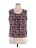 Kasper Red Sleeveless Blouse Size XL - photo 1