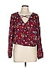Jack by BB Dakota 100% Polyester Burgundy Long Sleeve Blouse Size L - photo 1